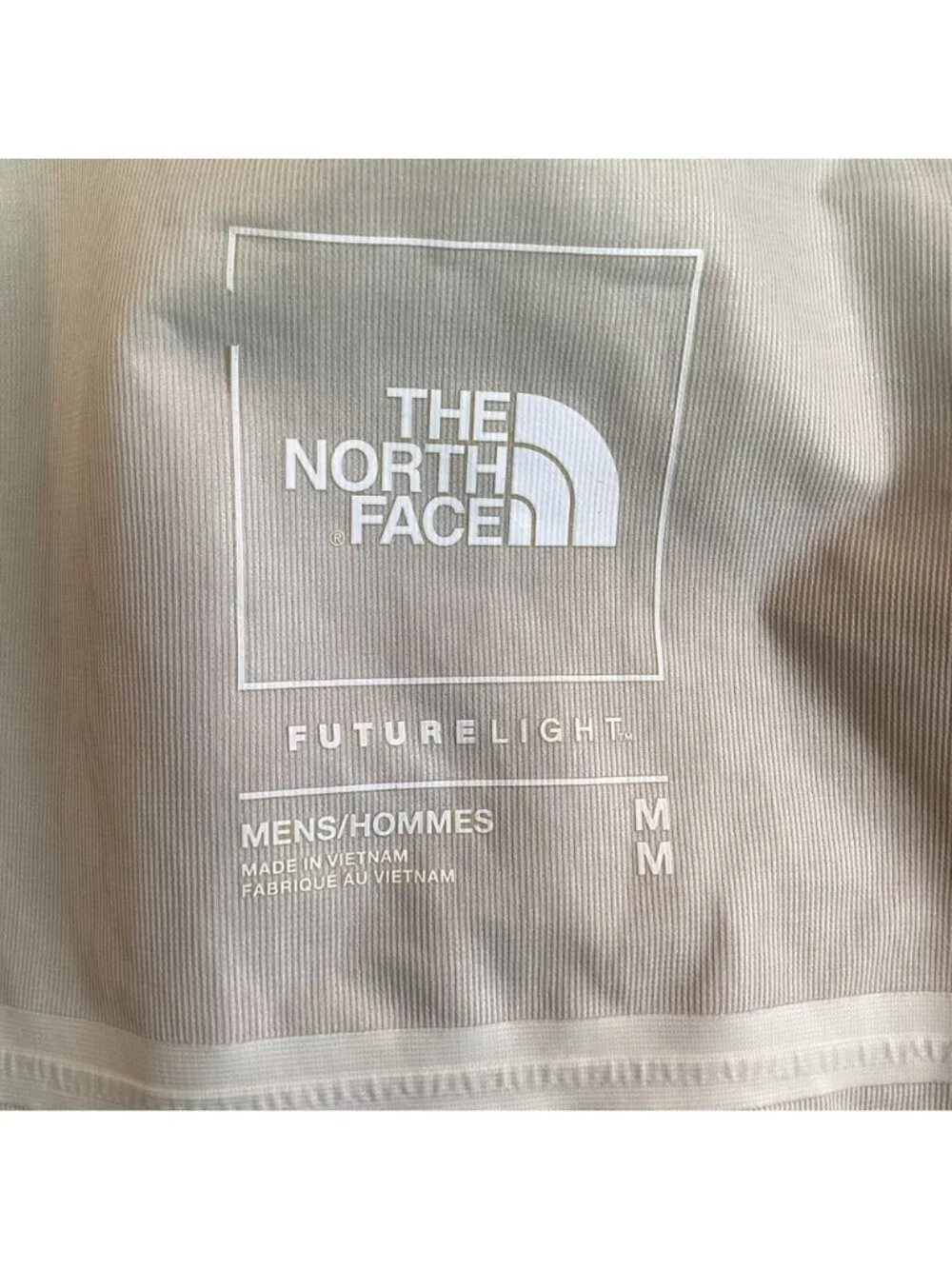 North Face Future Light Mens Medium Hooded Jacket Mustard Waterproof Lightweight